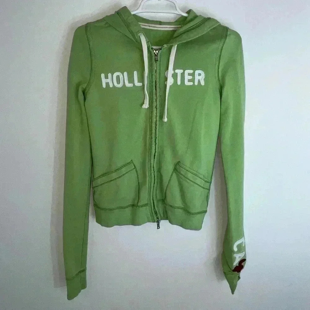 Y2K VINTAGE HOLLISTER ZIPUP SWEATER SMALL